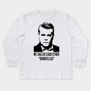 Joe pesci vintage movie we call each other Kids Long Sleeve T-Shirt